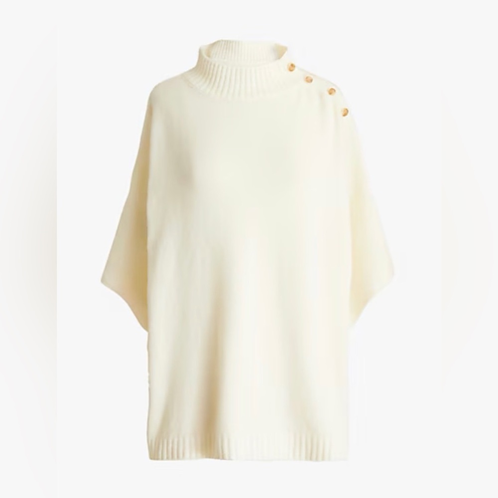 J. Crew Factory boat neck poncho